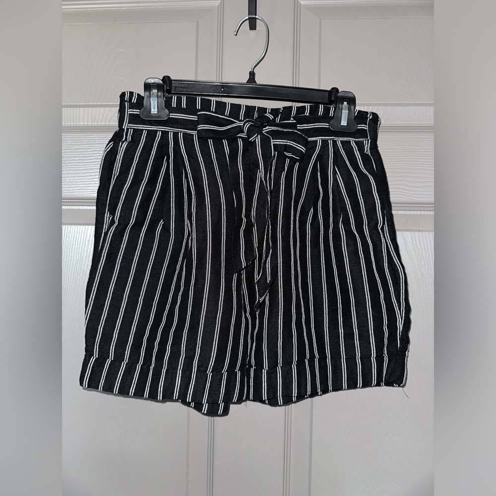 Target Women’s black striped shorts